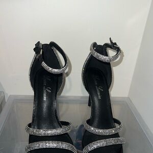 Elegant Black and Silver Laura Lorraine Women's Heels